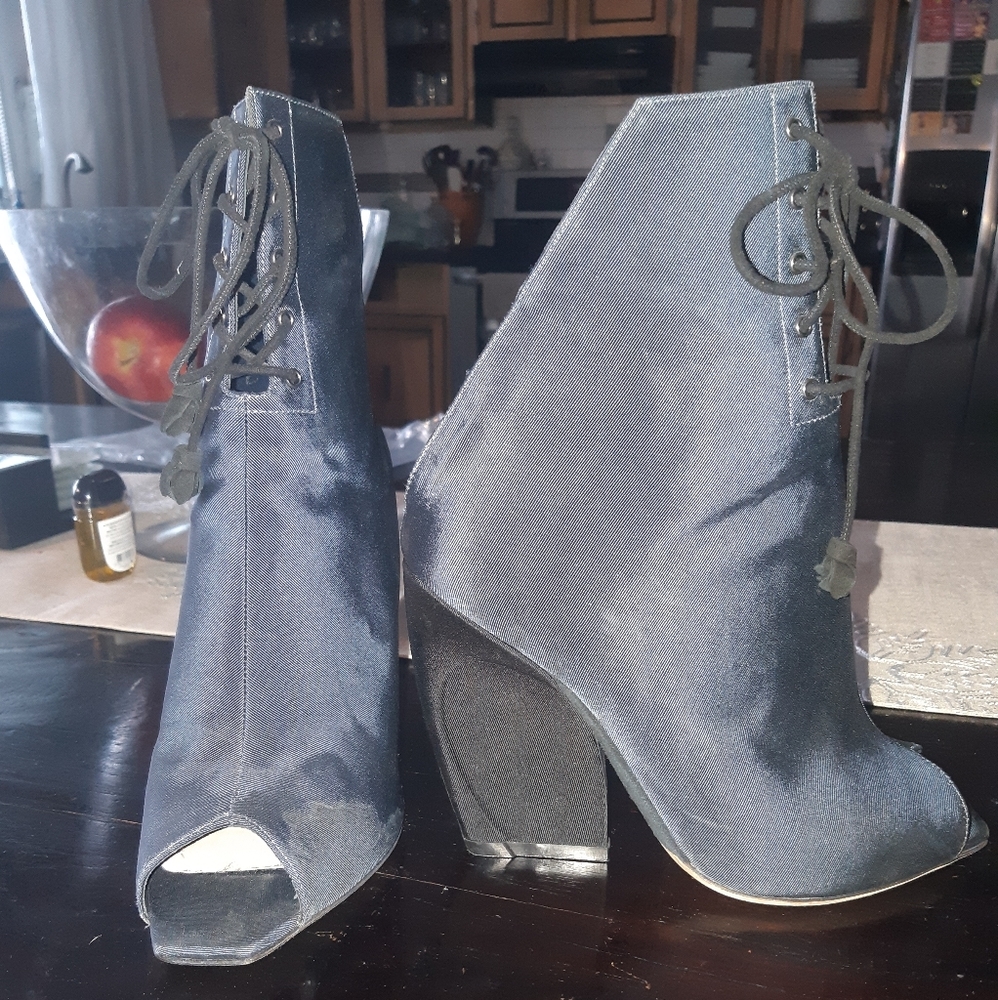 christian dior open toe shoe/booties